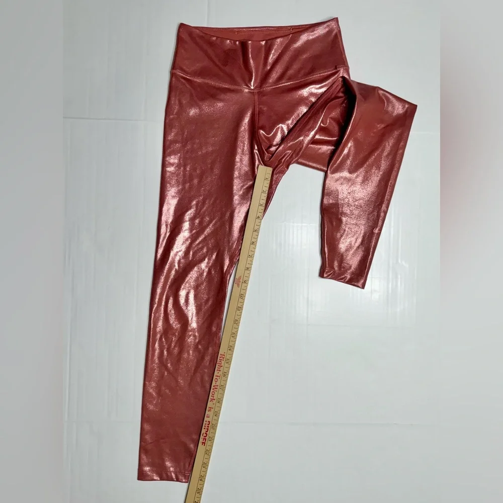 Nike Dri-Fit Icon Clash Legging Rose Gold‎ Metallic Shimmer SizeSmall (0164) A3